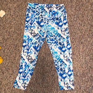 Women's Cali active 7/8 high waisted geometric leggings athletic athleisure gym